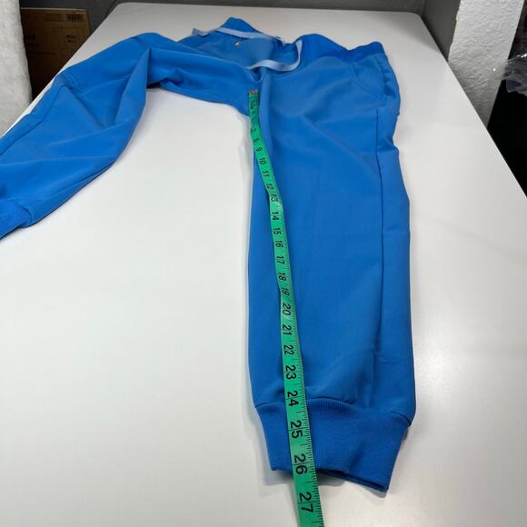 Figs Scrub Set Zamora Jogger Pants XSP Catarina Scrub Top XXS Capri Blue - Picture 12 of 16